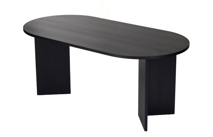 Nordure Sablin Mesa de Comedor Negro Madera